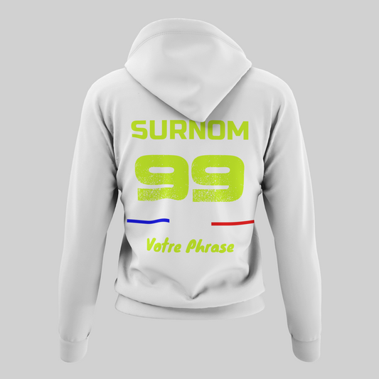 Sweat à Capuche PERSONNALISÉ - White Signature