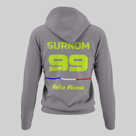 Sweat à Capuche PERSONNALISÉ - Gray Signature