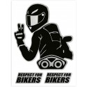 STICKERS RESPECT FOR BIKERS