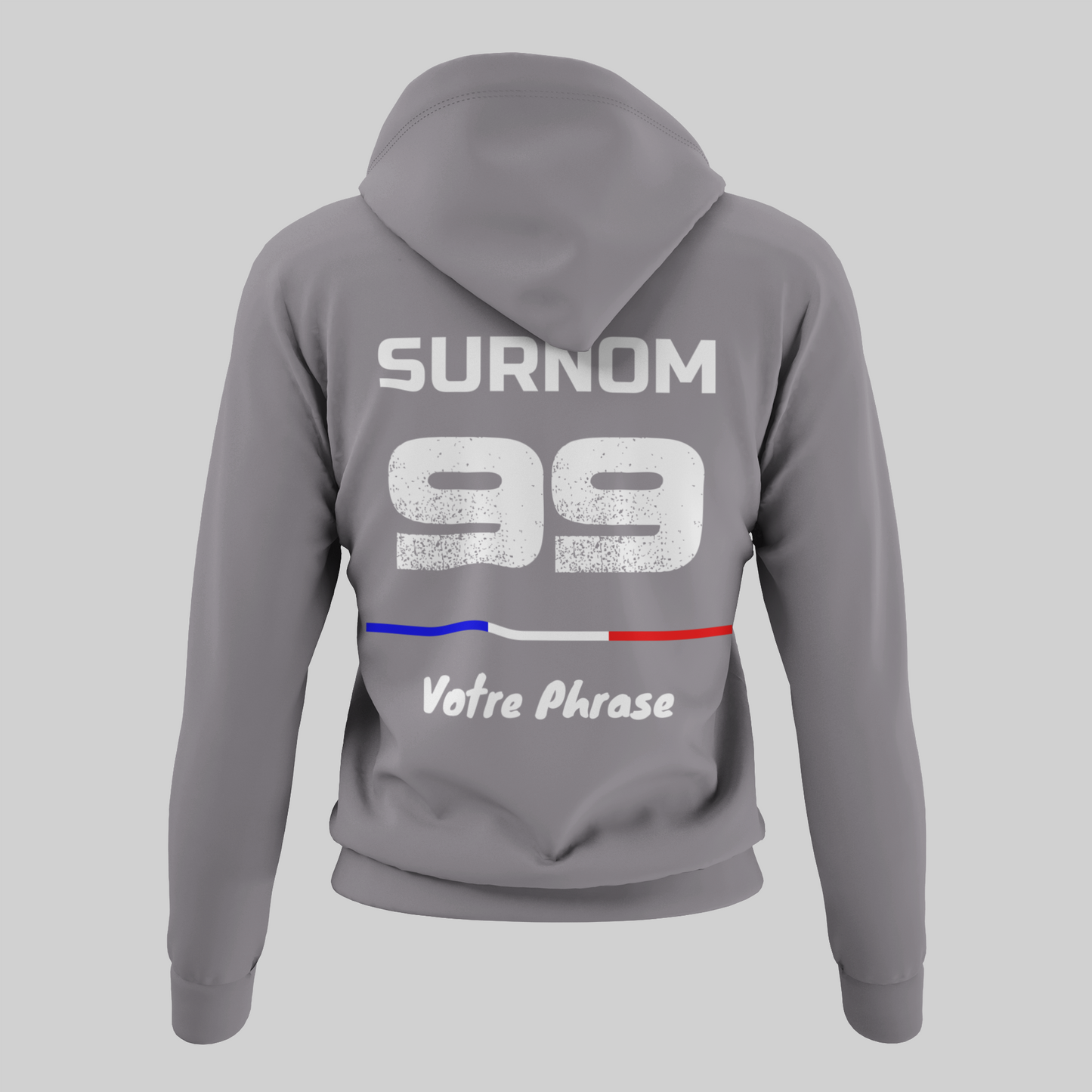 Sweat à Capuche PERSONNALISÉ - Gray Signature