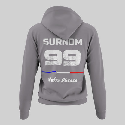Sweat à Capuche PERSONNALISÉ - Gray Signature