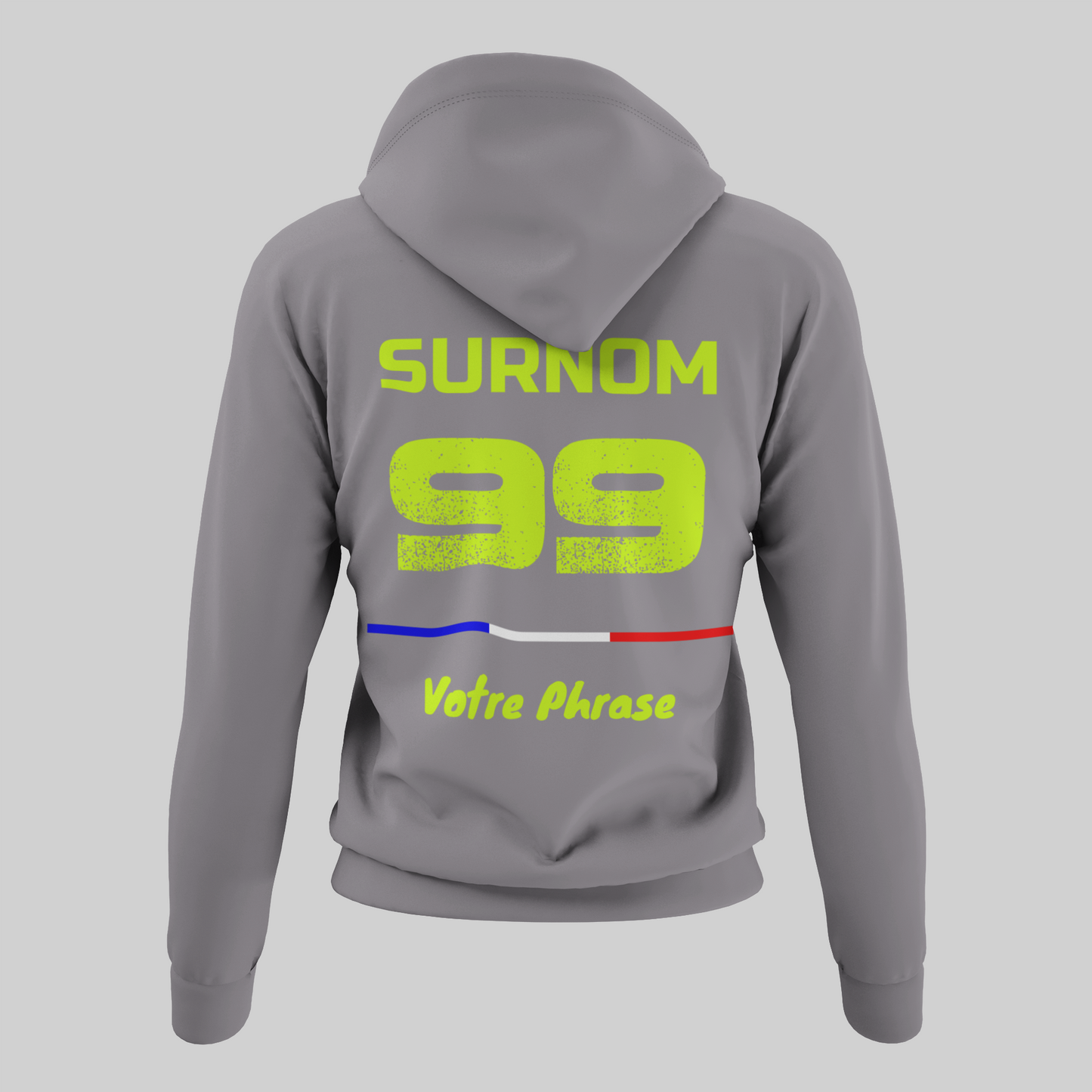 Sweat à Capuche PERSONNALISÉ - Gray Signature