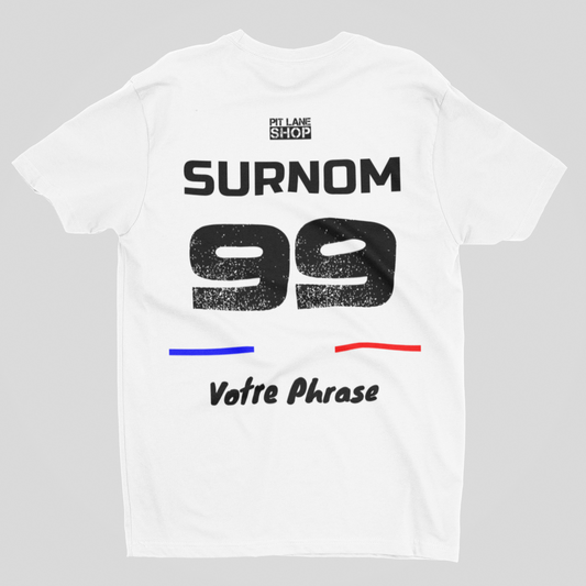 T-shirt PERSONNALISÉ - White Signature