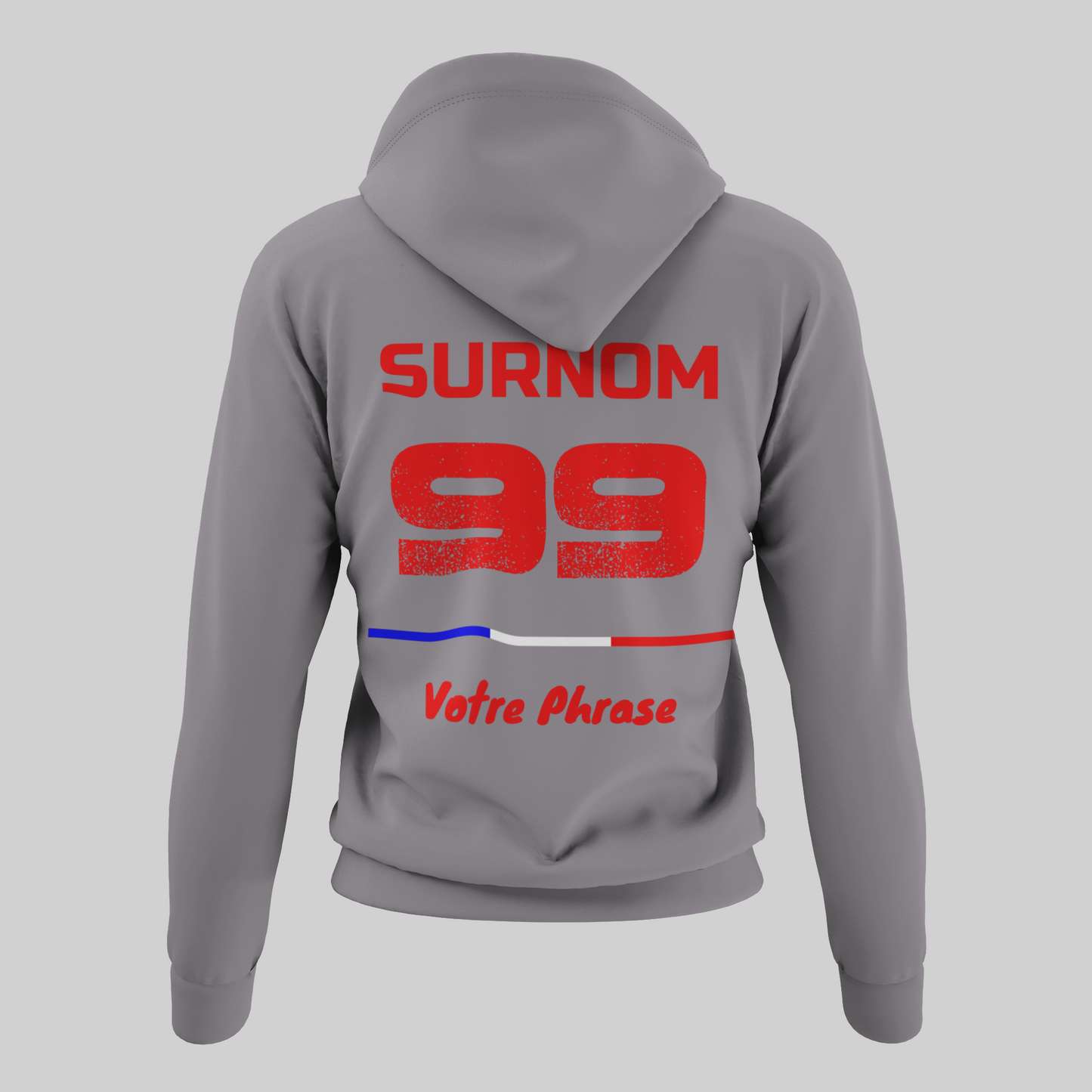 Sweat à Capuche PERSONNALISÉ - Gray Signature