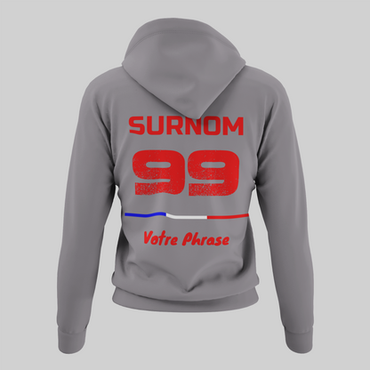 Sweat à Capuche PERSONNALISÉ - Gray Signature